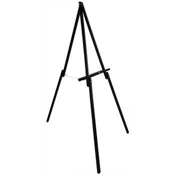 Large Studio H-Frame Easel - Solid Bamboo Wood Artist Easel Adjustable  Movable Tilting Easel, Floor Painting Easel Stand, Holds Canvas Art up to  81